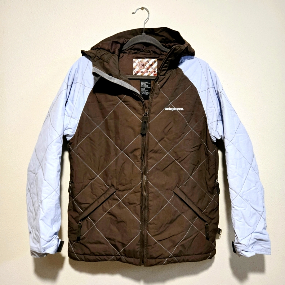 Quicksilver Ski Jacket Women L Snowboard Winter Hooded Insulated Parka